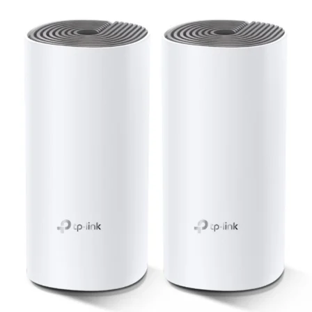 TP-Link Deco E4 (2-Pack) V3 - Sistema WiFi Mesh 2.4 GHz y 5 GHz, 1200 Mbps, Cobertura hasta 260 m², Controles Parentales TP-Link Deco E4 (2-Pack) V3 - Sistema WiFi Mesh 2.4 GHz y 5 GHz, 1200 Mbps, Cobertura hasta 260 m², Controles Parentales